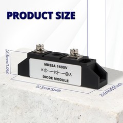 50A Blocking Anti-Reverse Diode Module, One Way Solar Diode 1600V for Solar Pane
