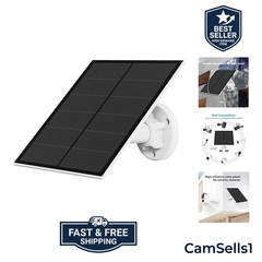 5W Solar Panel for Security Camera, USB Solar Panel for DC 5V Outdoor Recharg…