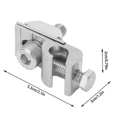 10Pcs Solar Mounting System Grounding Clip Lug Bracket Clamps Photovoltaic