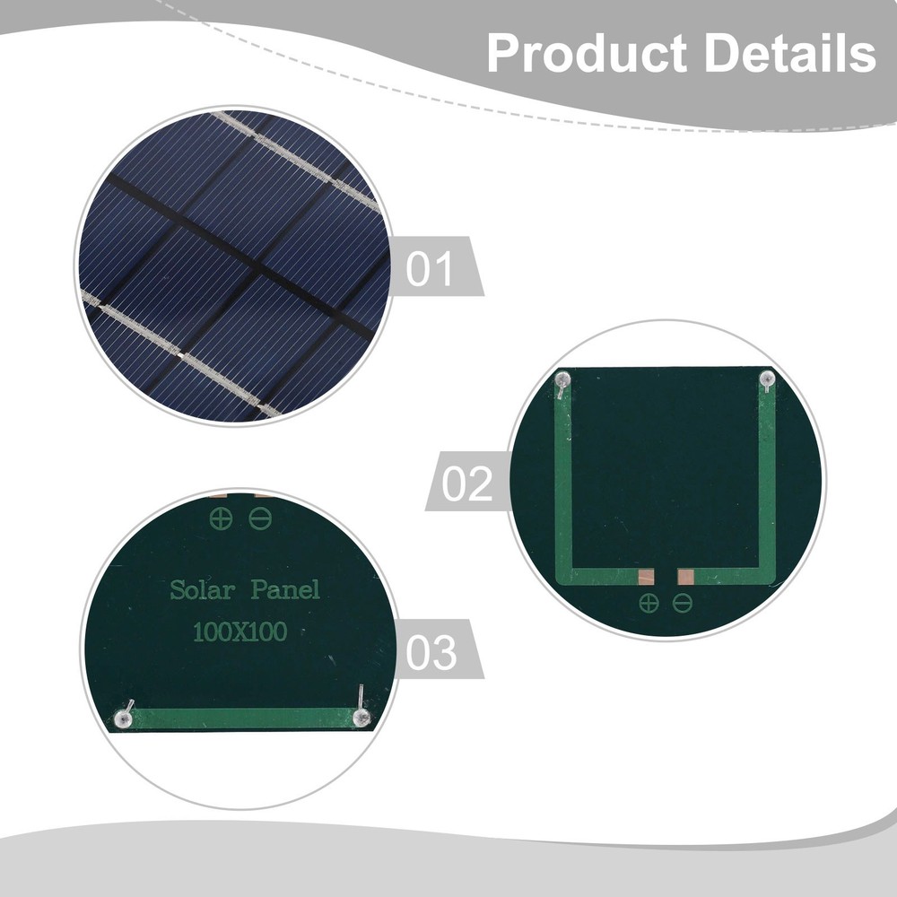Portable Polycrystalline Solar Panel 3W 5V Fast Charger for Outdoor Use
