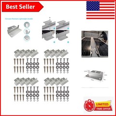 Durable 4-Set Aluminum Z Brackets for Secure Solar Panel Mounting on RVs & Boats