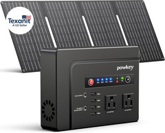 Solar Powered Generator, 200W Portable Power Station with Solar Panels 40W, 146W