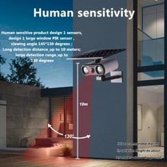 Solar Garden Light, with Induction Triggered Lighting Rainstorm Waterproof