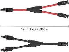 High Performance 10 AWG Solar Connectors – Reliable 2 to 1 Y Branch, Tool-Free