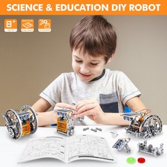 Bottleboom Stem 13-In-1 Education Solar Power Robots Toys For Boys Age 8