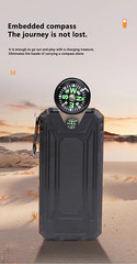 20000 mAh Solar Power Bank Charger for IOS Android USB-A and USB-C Fast Charging