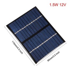 1.5W 12V Micro Solar Panel Module DIY Polysilicon for Toys Charger