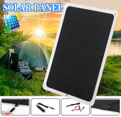 20W Solar Panel 12V Trickle Charger Battery Charger Kit Maintainer Boat Car RV