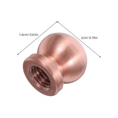 4pcs Copper Tray Feet, Metal Mounting Pads for Cutting Board Replacement, Screw