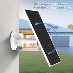 Solar Panel for Eufy Outdoor Camera, 5W Solar Panel Charger Compatible with Eufy
