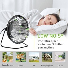 Portable Mini Fan Photovoltaic Solar Panel Set f. Outdoor Greenhouse Home Travel