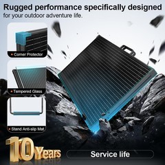 Effortless Charging: 18V 100W Monocrystalline Solar Panel for Outdoor Adventures