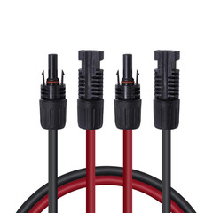 20FT 12AWG Solar Panel Extension Cable with Female and Male Connectors
