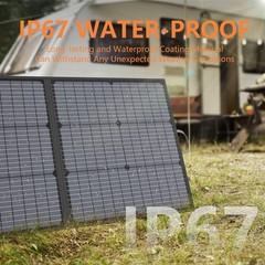 MHPOWOS Portable Solar Panel 220W 110W for ECOFLOW RIVER 3 Plus Power Station