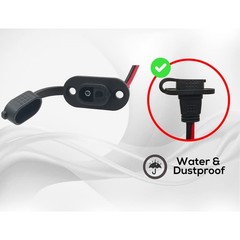 2 PCS SAE Sidewall Port, Weatherproof SAE Socket Solar Sidewall Connector, SA…