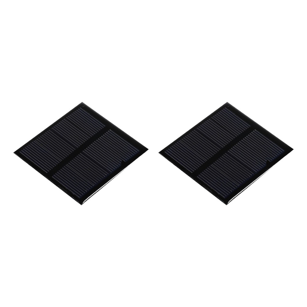 Mini Solar Panel Cell 2V 150mA 0.3W 60mm x 60mm for DIY Project Pack of 2