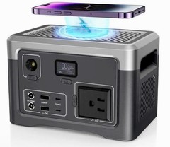 Portable Power Station LiFePO4 Battery 100W (200W Peak) 192Wh 7 Ports Qi Charge