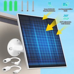 5V 10W Solar Panel USB Power CCTV Camera Security Cam Battery Charger Outdoor