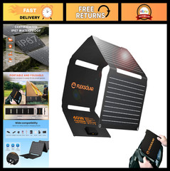 40W Portable Solar Panel Charger – Foldable, Waterproof, USB-C, QC3.0 for Campin