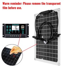 8000W Peak Solar Kit Flexible Panel 100A Controller 12V 24V to 110V/220V