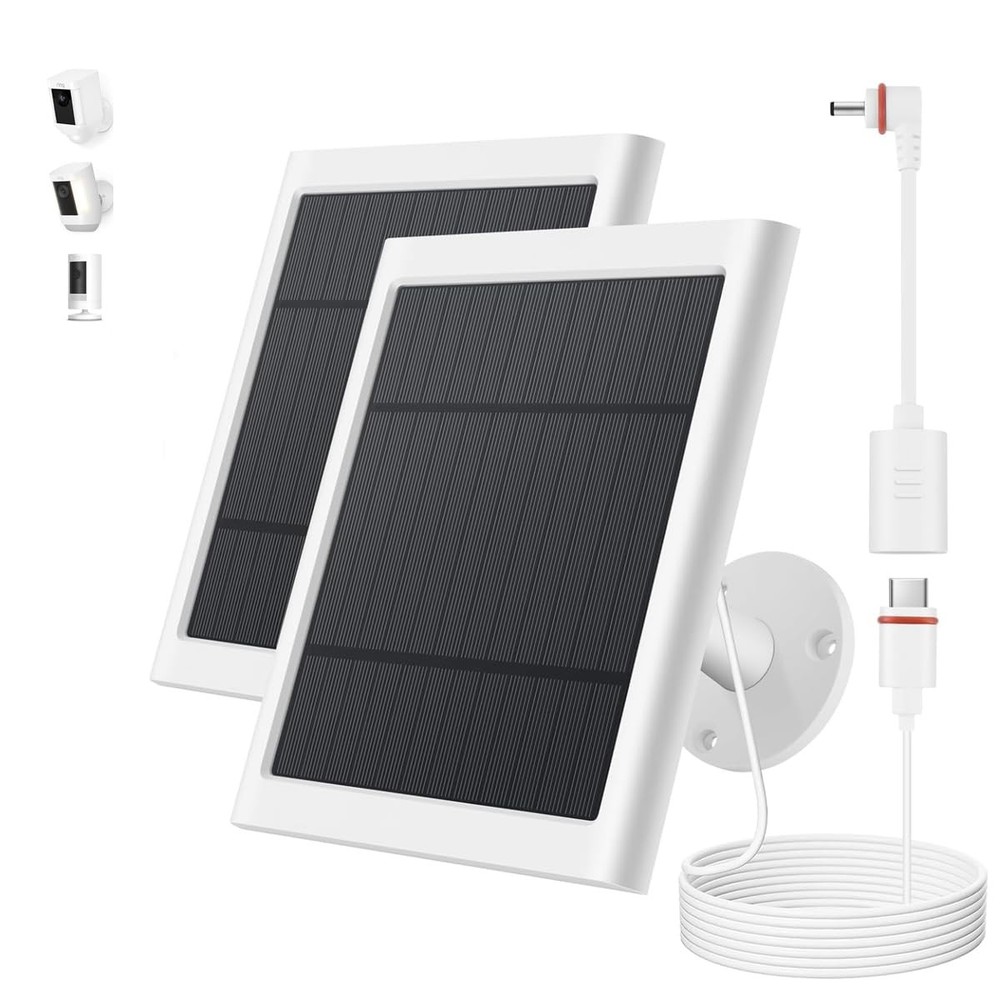 Solar Panel for Ring Camera 2 Pack 4W Solar Charger Compatible with Rings