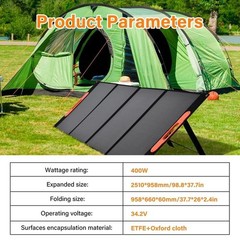 400W Portable Solar Panel Waterproof IP66 Foldable Solar Panel Kit Brand New–