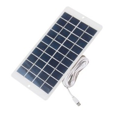 Portable Solar Panel 4.5W 5V with USB C Safe Charge Stabilize Battery Charger