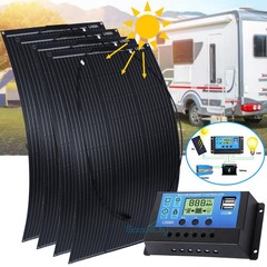Semi-Flexible Solar Panel 200W 400W 12V Bendable Ultra Thin Mono RV Roof Home
