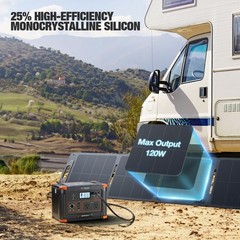 120W Foldable Solar Panel 5.7lbs IP65