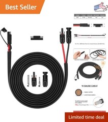 Solar Panel Connector Cable – 20ft SAE to Male & Female Adapter PV Extension