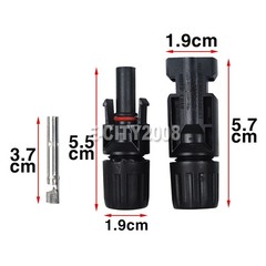 Lot Solar Connector For MC4 1500V 30A UV Resistant IP67 Male Female Connector