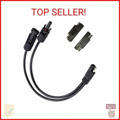 Solar Panel Connectors 10AWG Compatible with MC-4 Connecter to SAE Adapter PV Ex