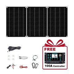 1800W RV Solar Panel Kit – 3 x 600W Flexible Panels + 100A Controller + Y-CablBq