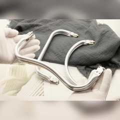 Purse Frame Kiss Clasp U Shaped Aluminum Purse Frames Clasp Replacements