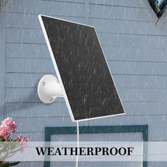 4 Pack 5W Solar Panels for Security Cameras Outdoor Waterproof Solar Panel for R