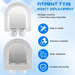 Roof Wire Entry Gland Box Solar Panel Cable Motorhome Caravan Boat-A N9L23576