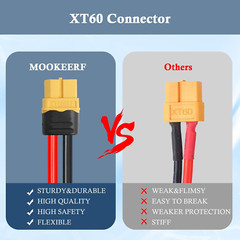 XT60 Extension Cable 10AWG 40FT XT60 to XT60 Cable with Male to Female Connector