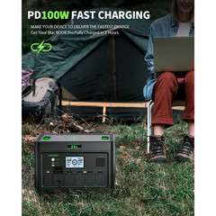 2400W Portable Power Station Home Battery Backup Emergency RV Trip Quick Charge