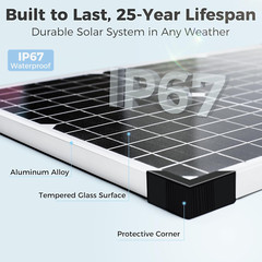 Mantenedor Del Cargador De Bateria Solar 20 W Y 12 V Impermeable Para Coche