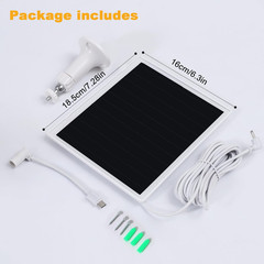 Solar Panel Charger for Ring Camera, Compatible with Ri Ng Stick up Cam