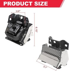 2Pc Engine Motor Mounts for Chevy GMC Cadillac 2007-2014 Replace A5365HY