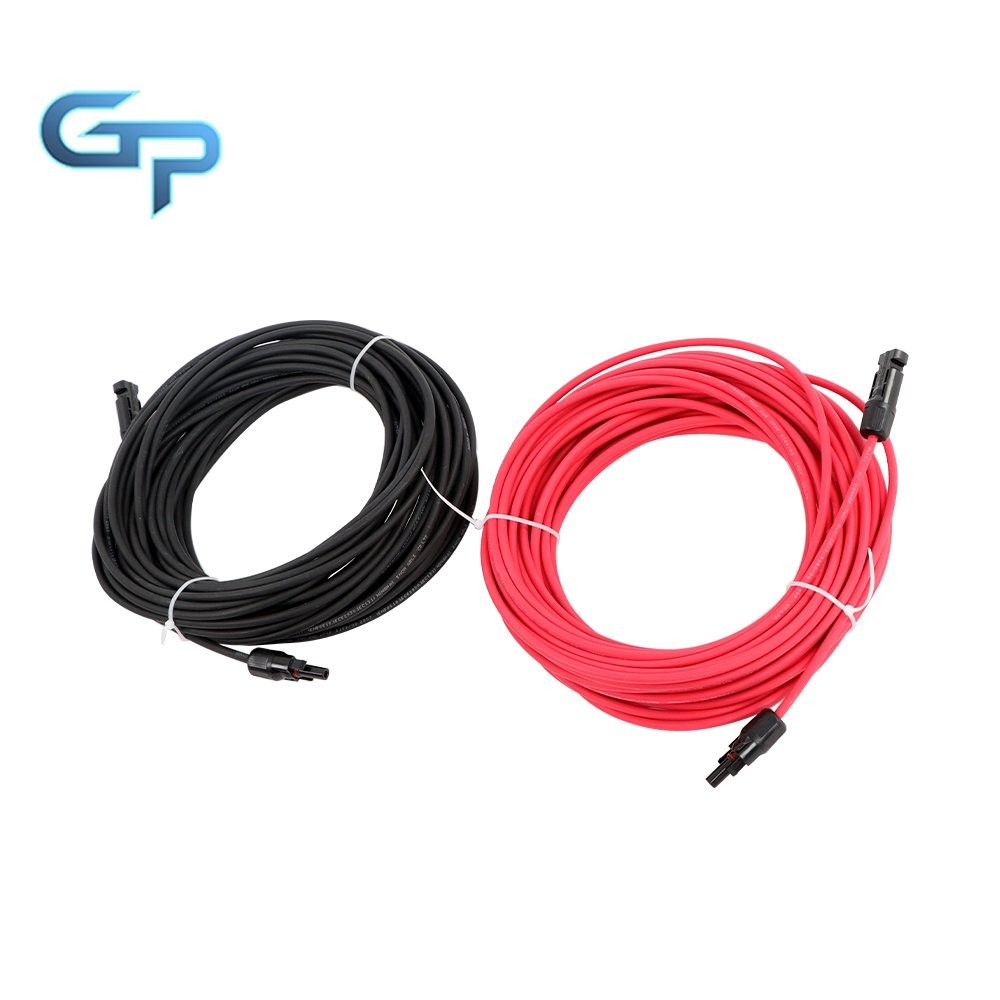 Heavy Duty 20M 4mm² Solar Extension Cable w/M4 Plugs for Panels/Batteries