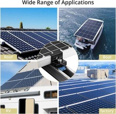10Pcs Solar Panel End Clamp for Standard Unistrut, Aluminum 30mm/35mm Solar Pane
