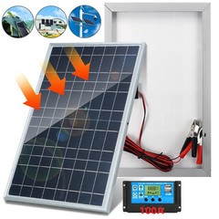 10W Car Battery Trickle Charger Maintainer 12V Solar Panel Power Battery Charger