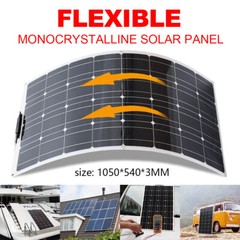 100W Flexible Solar Panel Monocrystalline Solar Module Charger for RV Roof Boat