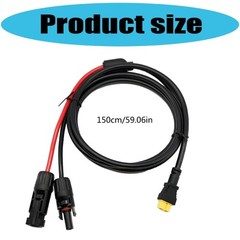 Solar to XT60 Cable 16AWG 5FT Solar Connector to XT60 Adapter Cable Enduring