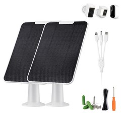 Solar Panel for Ring & Eufycam & Arlo Essential & Wyze & Simplisafe, Solar Pa…