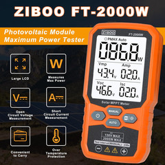 FT-2000W Solar Panel Tester MPPT Meter – 2000W Max Power, 150V/35A PV Module Tes