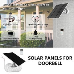 6W Solar Panel for Home CCTV Camera Security Doorbell Battery Charger
