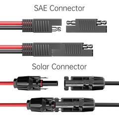 Solar to SAE Adapter Cable 10AWG Polarity Reverse